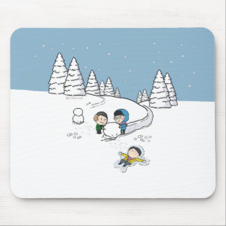 sosoHoney(55) winter  Mouse Pad