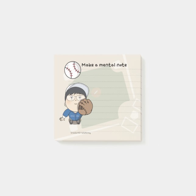 sosoHoney baseball  Post-it Notes (Front)