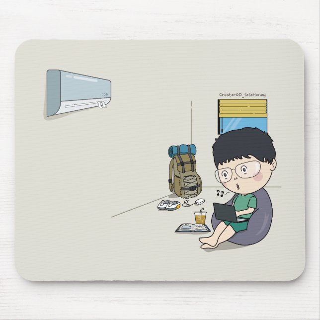 sosoHoney( ) summer holiday  Mouse Pad (Front)