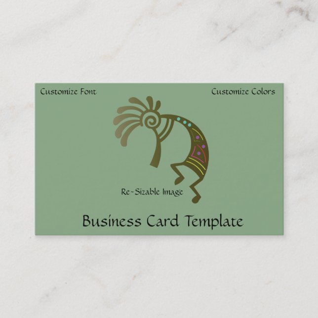 Sothhwestern Logo Kokopelli Business Card (Front)