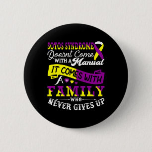 Sotos Syndrome Awareness Family Support Yellow And 6 Cm Round Badge