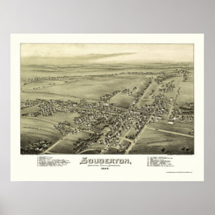 Souderton, PA Panoramic Map - 1894 Poster