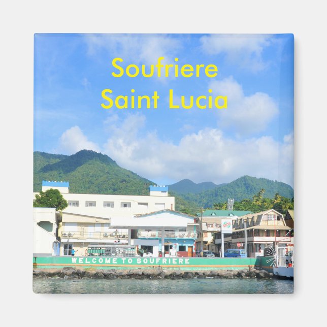 Soufriere Saint Lucia Magnet (Front)