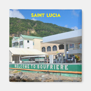 Soufriere Saint Lucia Magnet