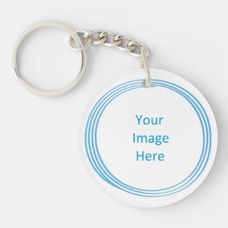 Soul Blissed Circle Custom Key Chain, 2 sided Key Ring