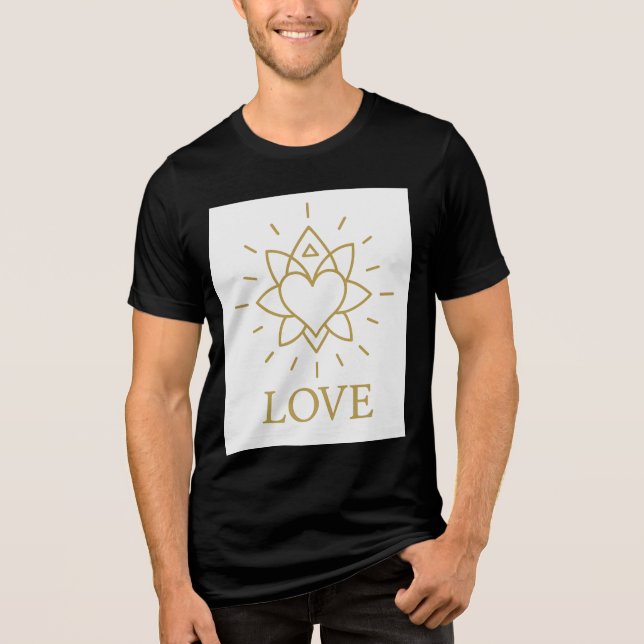Soul Bond – Mystic Symbol of Love & Connection Tri-Blend Shirt (Front)