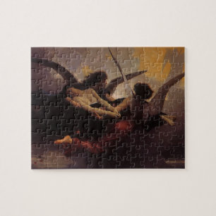 Soul Brought to Heaven by Bouguereau, Vintage Art Jigsaw Puzzle
