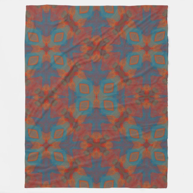Soul Centred Mandala Fleece Blanket (Front)
