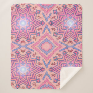 Soul Circle - Folklore Mandala of Inner Peace Sherpa Blanket