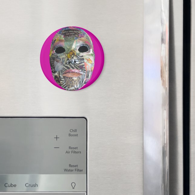 Soul Comes In All Colours Mask Magnet (In Situ (Fridge))