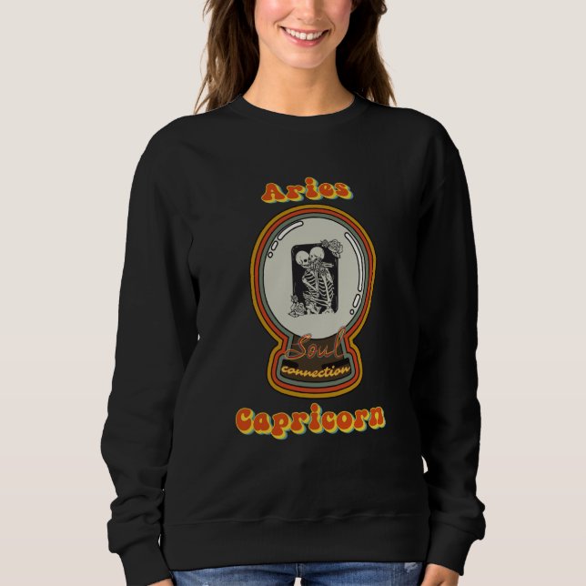 Soul Connection Aries and Capricorn Zodiac Sweatshirt (Front)