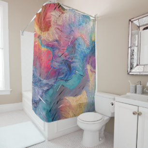 Soul-Driven Abstraction Shower Curtain