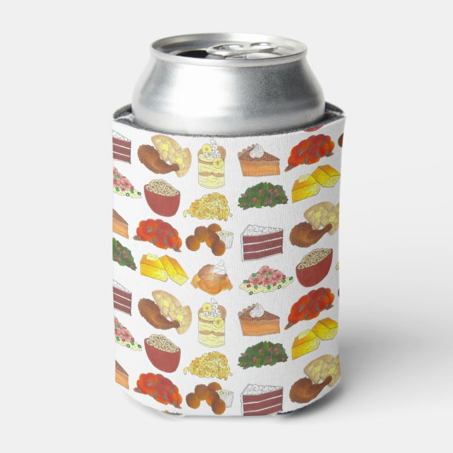 Soul Food Favourites Foodie Southern Cuisine Can Cooler (Can Front)