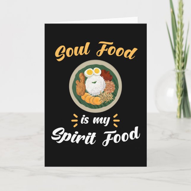 Soul Food Saying Funny Card (Front)