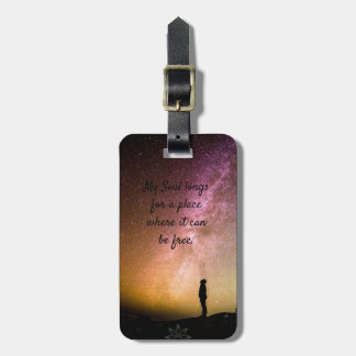 Soul Free Acrylic Luggage Tag