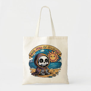 Soul Full Of Sunshine Grim Reaper At The Beach Tote Bag