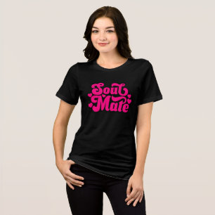 Soul Mate Love Romantic Heart Valentine Typography Tri-Blend Shirt