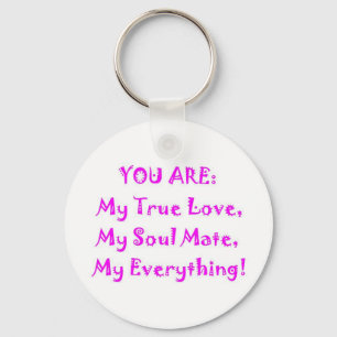 Soul Mate Poem Key Ring