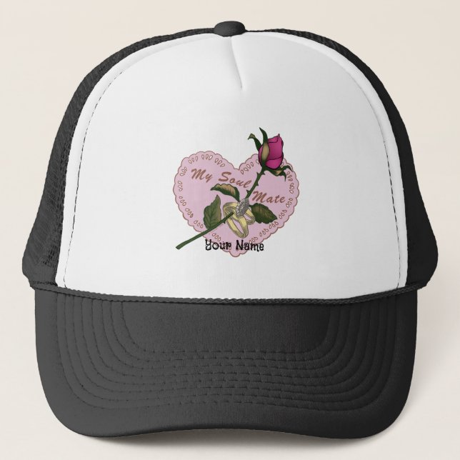 Soul Mate rose wedding Hat (Front)