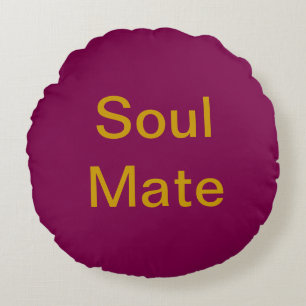 Soul Mate Round Pillow