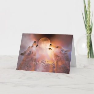 Soul Mate with Wolves Happy Valentine's Day Card