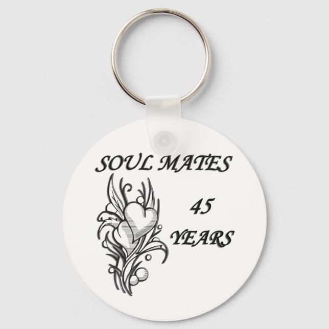 SOUL MATES 45 Years Key Ring (Front)