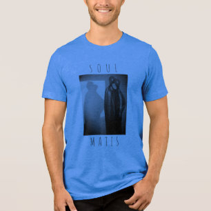 "Soul Mates" Candles Grey Black Charcoal Design Tri-Blend Shirt
