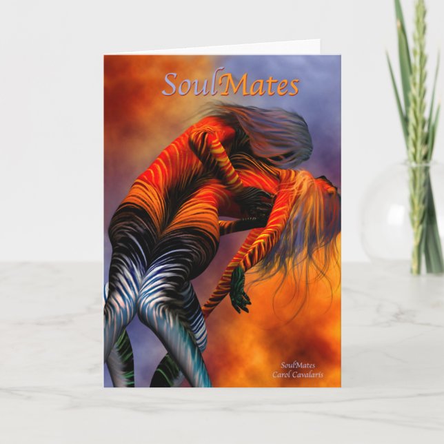 Soul Mates Greeting Card (Front)