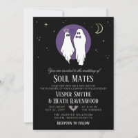 Soul Mates Haunted Ghost Halloween Wedding