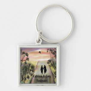 "Soul Mates" personalised key ring"* Ring
