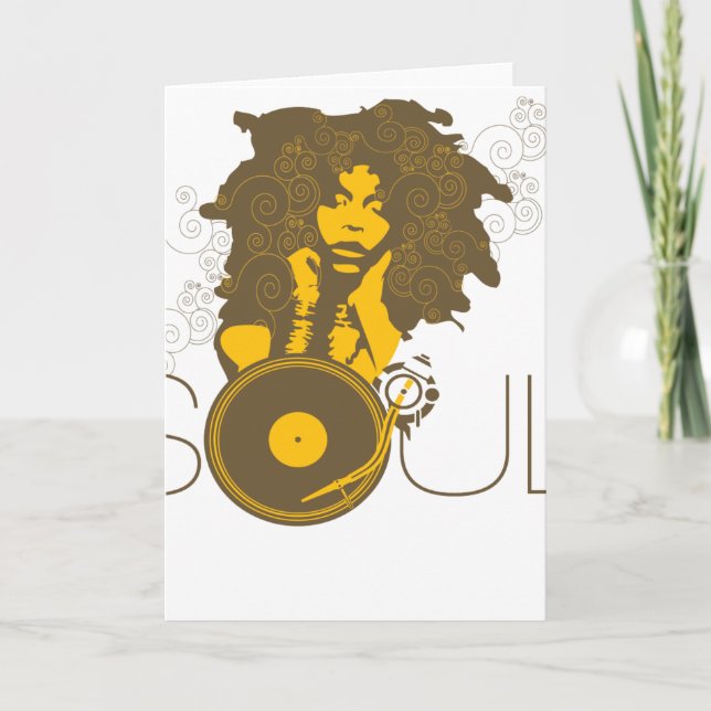 Soul Music Greeting Card (Front)