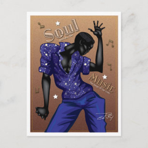 Soul Music Postcard