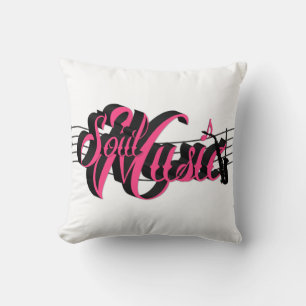 Soul Music Throw Pillow