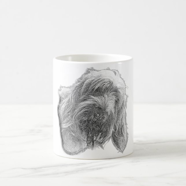 Soul of a Spinone – Artistic Linework Mug (Center)