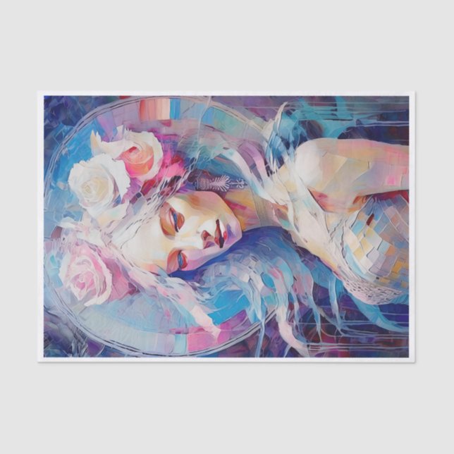 Soul of an Angel, Pastel Paper Collage  (Front)