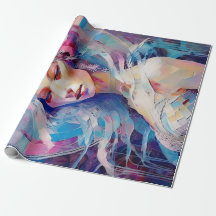 Soul of an Angel, Pastel Paper Collage 