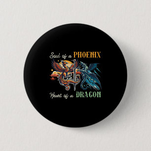 Soul Of Pcute Ss Cute Ssnix Heart Dragon Fantasy M 6 Cm Round Badge