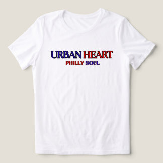 SOUL OF PHILLY URBAN HEART Blue Red Women's Tri-Blend Shirt