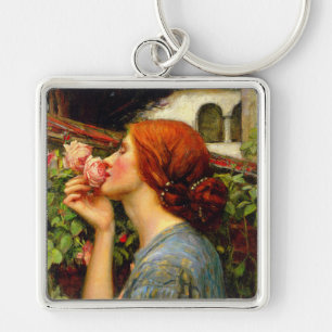 Soul of the Rose John William Waterhouse Key Ring