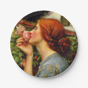Soul of the Rose John William Waterhouse Paper Plate