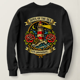 Soul of the Sea Old School Sailor Tattoo for women Sweatshirt