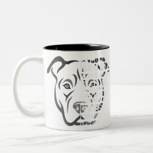 Soul Pitbull Dog Lover Two-Tone Coffee Mug