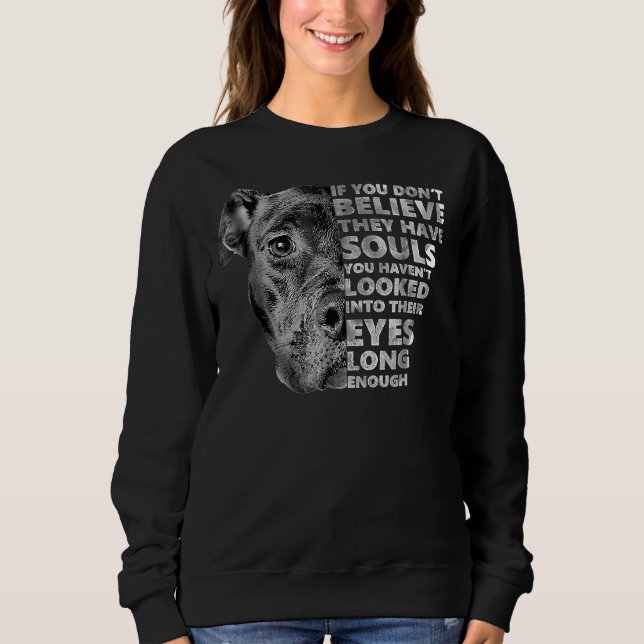Soul Pitbull I Love Pitbull Dog Lover  58 Sweatshirt (Front)