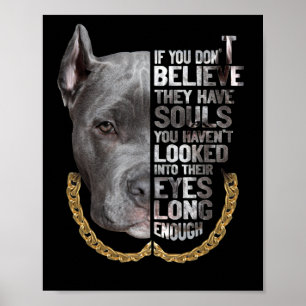 Soul Pitbull I Love Pitbull Dog Lover Poster