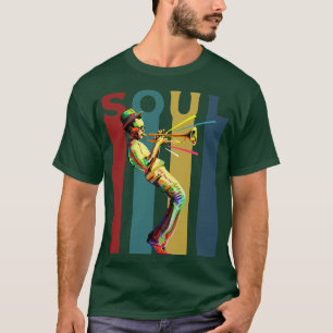 Soul Retro design with a jazz trumpet player 1 T-Shirt