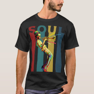 Soul Retro design with a jazz trumpet player T-Shirt