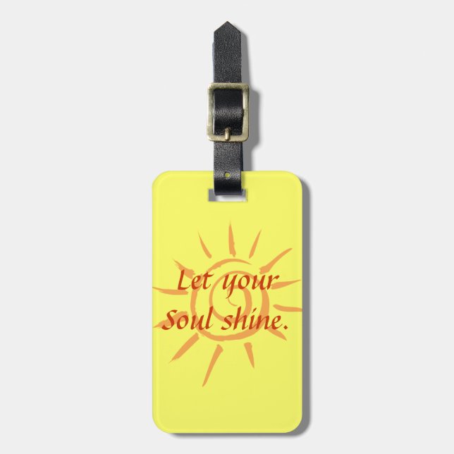 Soul Shine Luggage Tag (Front Vertical)
