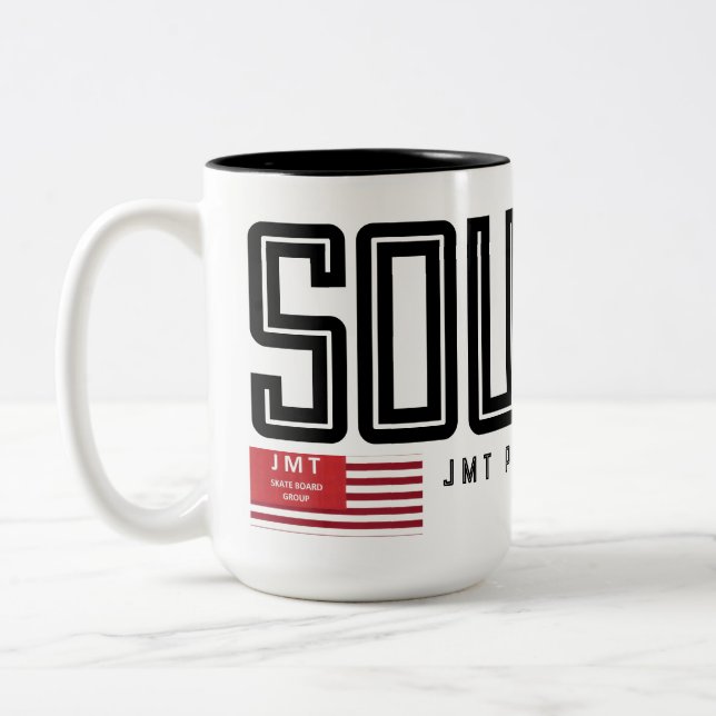 SOUL SIS   Two-Tone Mug, 15 oz Coffee Mug (Left)