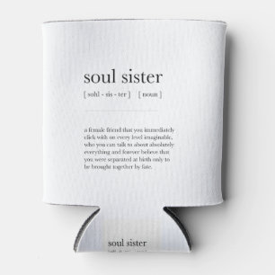 soul sister Definition Meaning Dictionary Art Deco Can Cooler