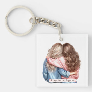 Soul Sisters Clipart Design – Best Friends Forever Key Ring